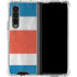 Costa Rican Flag Distressed Galaxy Z Fold4 5G Clear Case